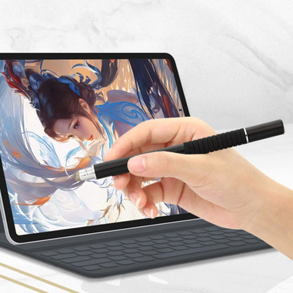 AT-31 Conductive Cloth Head + Precision Sucker Capacitive Pen Head 2-in-1 Handwriting Stylus with 2 Pen Head(Dark Blue) - Stylus Pen by buy2fix | Online Shopping UK | buy2fix
