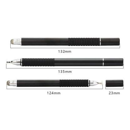AT-31 Conductive Cloth Head + Precision Sucker Capacitive Pen Head 2-in-1 Handwriting Stylus with 2 Pen Head(Dark Blue) - Stylus Pen by buy2fix | Online Shopping UK | buy2fix