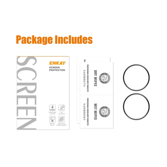 2 PCS For Xiaomi Watch S1 Pro ENKAY 3D Full Coverage Screen Protector Film - Screen Protector by ENKAY | Online Shopping UK | buy2fix