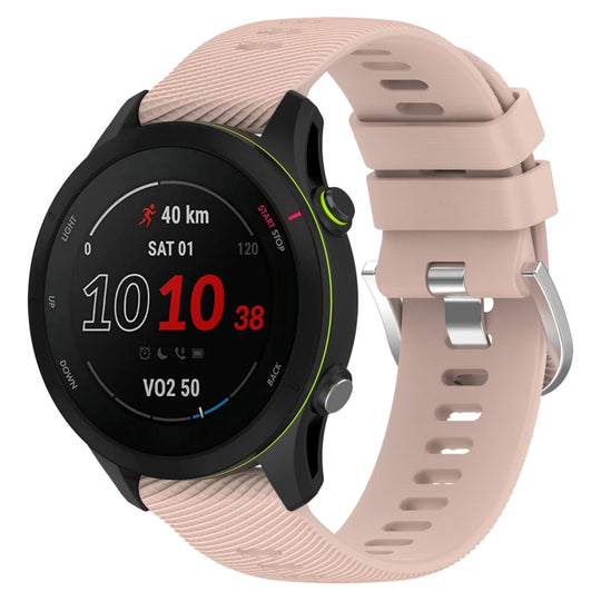 For Samsung Galaxy Watch3 45mm 22mm Solid Color Soft Silicone Watch Band(Pink)