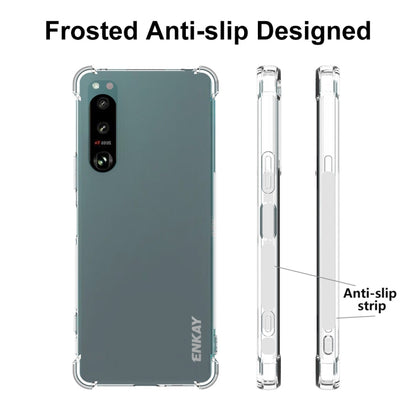 For Sony Xperia 5 IV ENKAY Clear TPU Shockproof Phone Case by ENKAY
