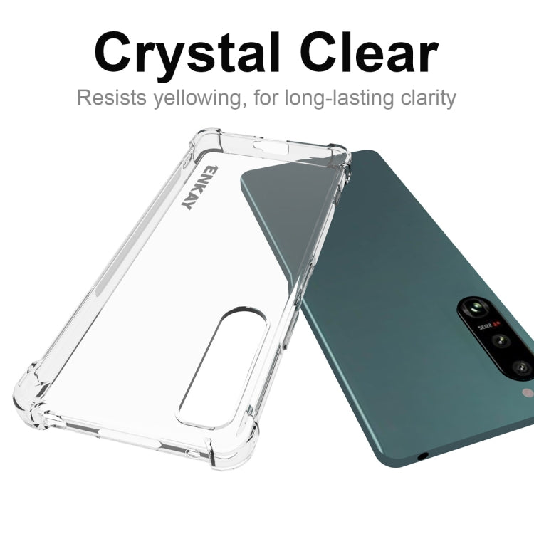 For Sony Xperia 5 IV ENKAY Clear TPU Shockproof Phone Case by ENKAY