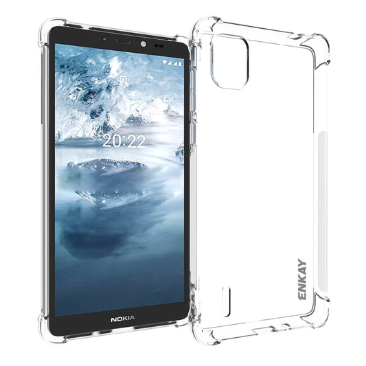 For Nokia C2 2nd Edition ENKAY Clear TPU Shockproof Phone Case by ENKAY