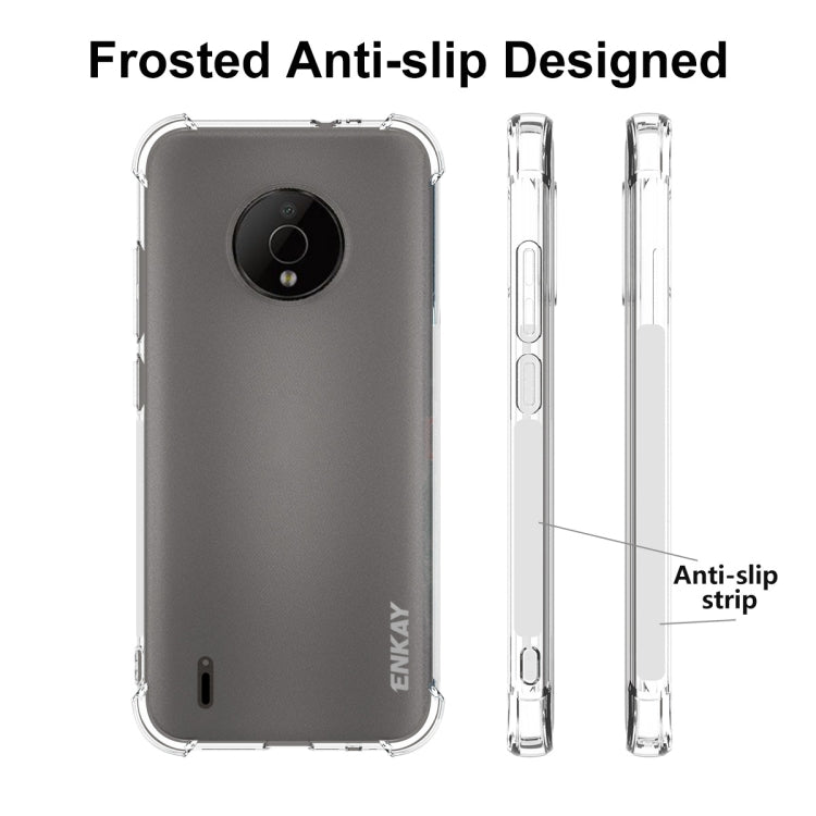 For Nokia C200 ENKAY Clear TPU Shockproof Phone Case by ENKAY