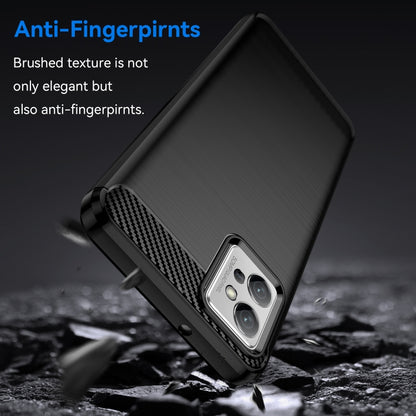 For Motorola Moto G32 Brushed Texture Carbon Fiber TPU Phone Case(Black) by buy2fix