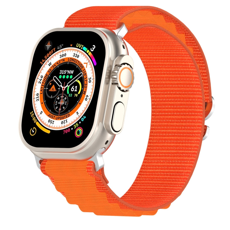 Double Color Nylon Watch Band For Apple Watch Ultra 49mm(Orange) by buy2fix