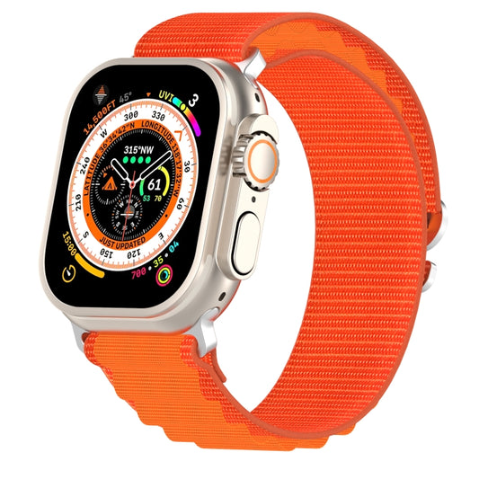 Double Color Nylon Watch Band For Apple Watch Ultra 49mm(Orange) by buy2fix