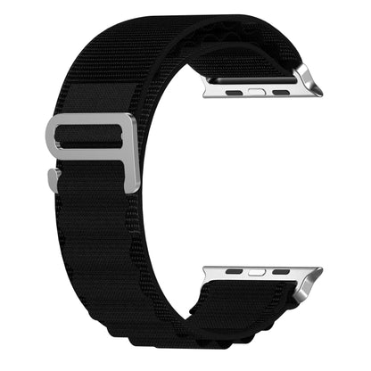 Double Color Nylon Watch Band For Apple Watch Ultra 49mm(Black) by buy2fix