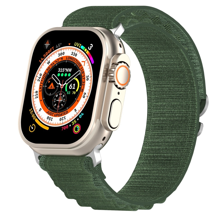 Double Color Nylon Watch Band For Apple Watch Ultra 49mm(Green) by buy2fix