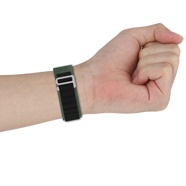 Double Color Nylon Watch Band For Apple Watch Ultra 49mm(Green) by buy2fix