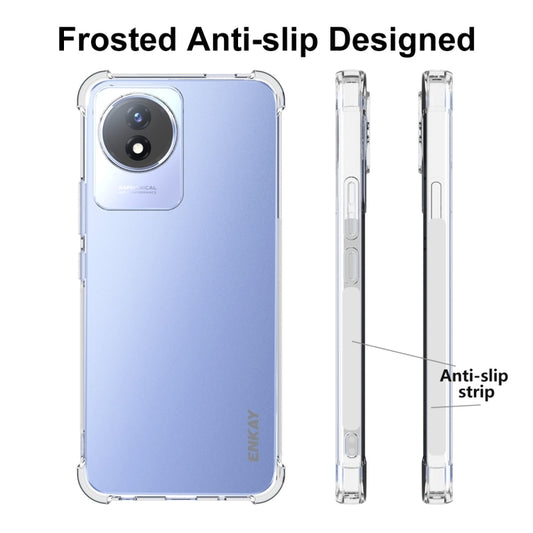 For vivo Y02 4G ENKAY Hat-Prince Transparent TPU Shockproof Phone Case - vivo Cases by ENKAY | Online Shopping UK | buy2fix