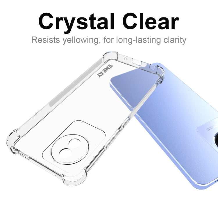For vivo Y02 4G ENKAY Hat-Prince Transparent TPU Shockproof Phone Case - vivo Cases by ENKAY | Online Shopping UK | buy2fix