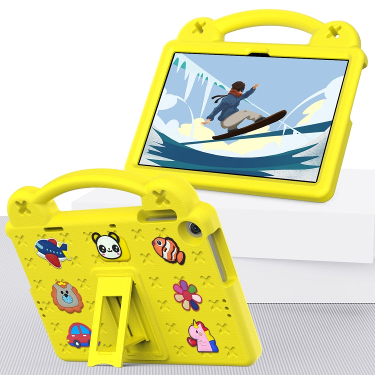 For Lenovo Tab M10 3rd Gen TB328FU / TB328XU 2022 10.1 Handle Kickstand Children EVA Shockproof Tablet Case(Yellow) - Lenovo by buy2fix | Online Shopping UK | buy2fix