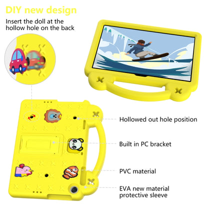 For Lenovo Tab M10 3rd Gen TB328FU / TB328XU 2022 10.1 Handle Kickstand Children EVA Shockproof Tablet Case(Yellow) - Lenovo by buy2fix | Online Shopping UK | buy2fix