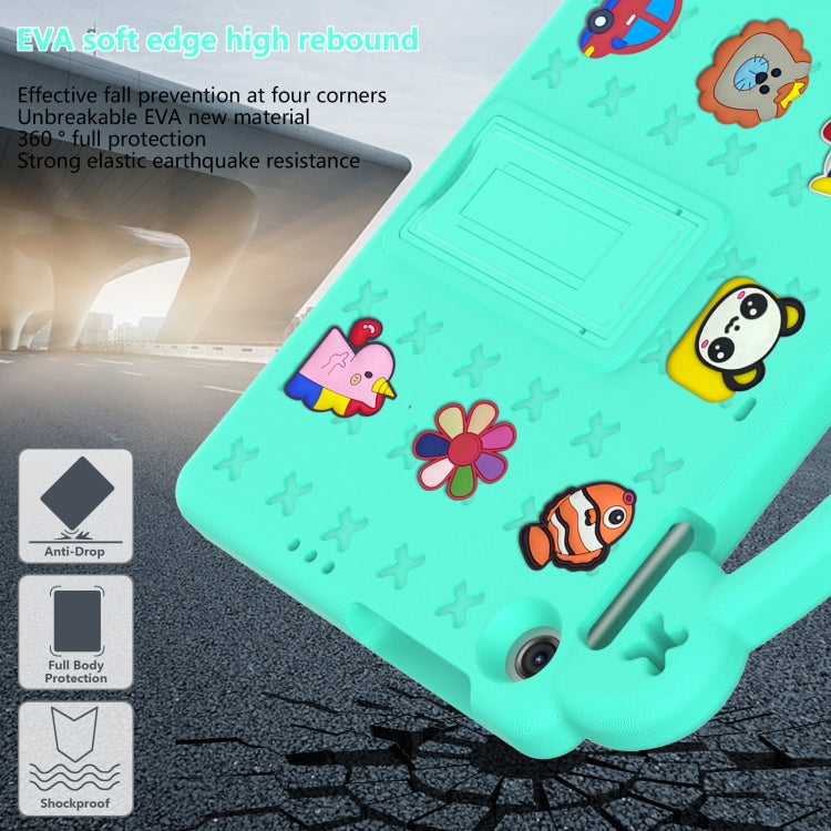 For Huawei MatePad T10S 10.1 / T10 9.7 / Honor Pad X8 10.1 Handle Kickstand Children EVA Shockproof Tablet Case(Mint Green) - Honor by buy2fix | Online Shopping UK | buy2fix