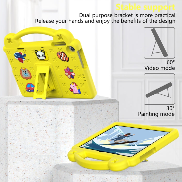 For Huawei MatePad T10S 10.1 / T10 9.7 / Honor Pad X8 10.1 Handle Kickstand Children EVA Shockproof Tablet Case(Yellow) - Honor by buy2fix | Online Shopping UK | buy2fix