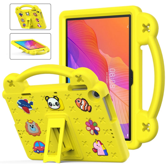 For Huawei Enjoy Tablet 2 10.1 Handle Kickstand Children EVA Shockproof Tablet Case(Yellow) - Huawei by buy2fix | Online Shopping UK | buy2fix