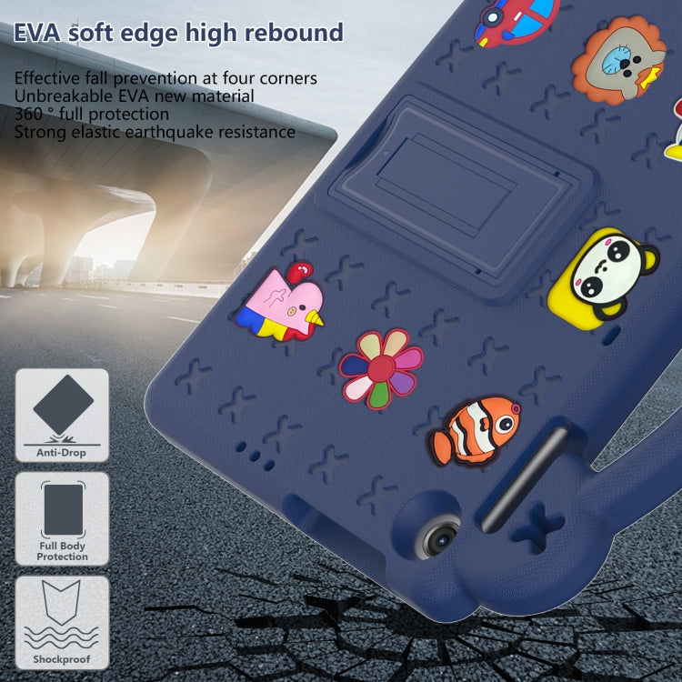 For Huawei Enjoy Tablet 2 10.1 Handle Kickstand Children EVA Shockproof Tablet Case(Navy Blue) - Huawei by buy2fix | Online Shopping UK | buy2fix