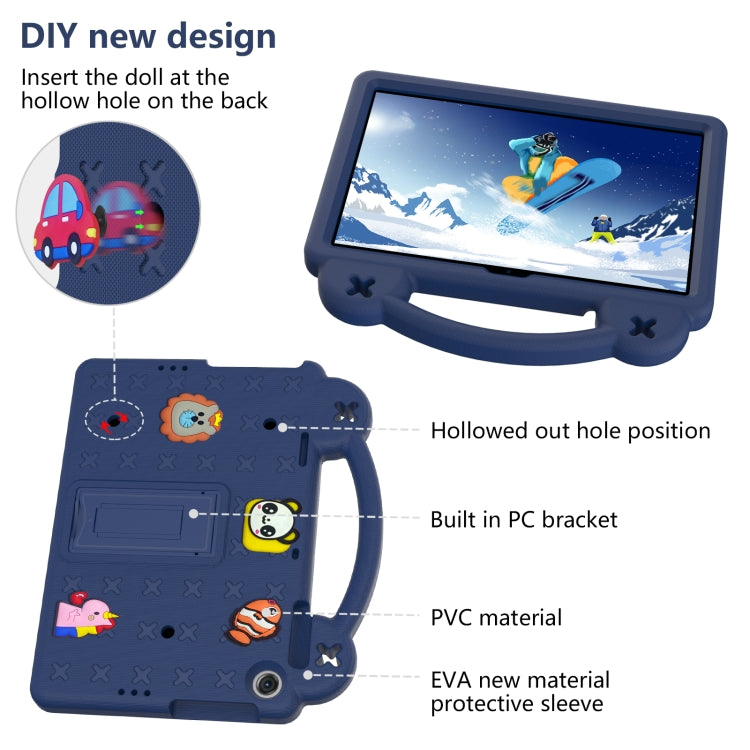 For Huawei Enjoy Tablet 2 10.1 Handle Kickstand Children EVA Shockproof Tablet Case(Navy Blue) - Huawei by buy2fix | Online Shopping UK | buy2fix