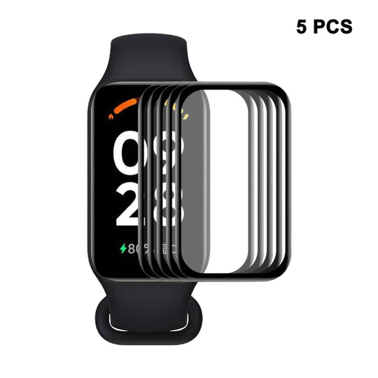 5 PCS For Redmi Smart Band 2 ENKAY Hat-Prince 3D Full Coverage Soft PC Edge + PMMA HD Screen Protector Film