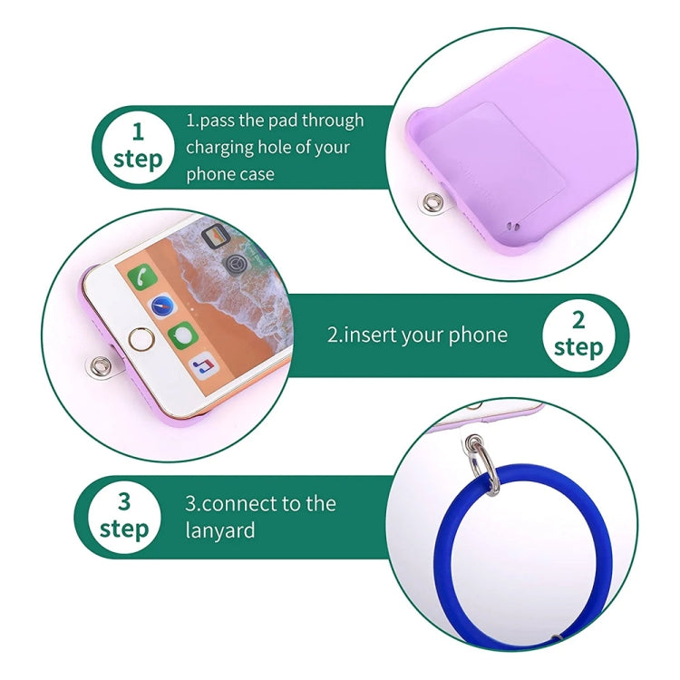 JUNSUNMAY Silicone Bracelet Mobile Phone Lanyard Loop Anti-lost Wrist Rope Universal for Phone Case(White) - Lanyards & Wrist Straps by JUNSUNMAY | Online Shopping UK | buy2fix