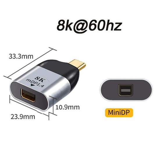 8K 60Hz Type-C to Mini Display Port Adapter for Tablet Phone Laptop - Cable & Adapters by buy2fix | Online Shopping UK | buy2fix