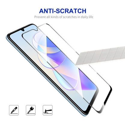 For Honor X7A 4G Global 5pcs ENKAY Hat-Prince Full Glue 0.26mm 9H 2.5D Tempered Glass Full Film - Honor Tempered Glass by ENKAY | Online Shopping UK | buy2fix