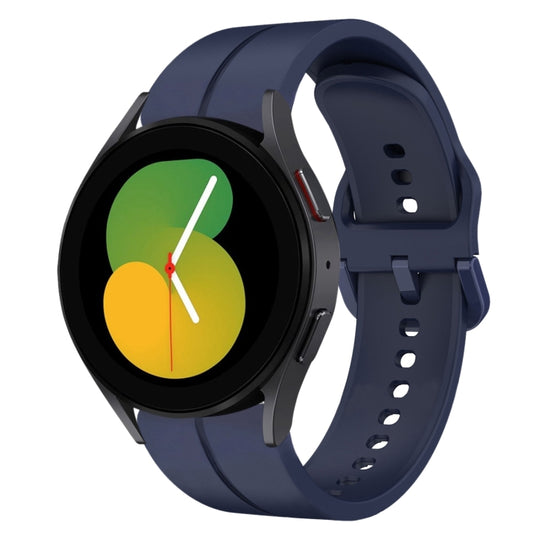 For Samsung Galaxy Watch5 44mm 20mm Loop Silicone Watch Band(Navy Blue)