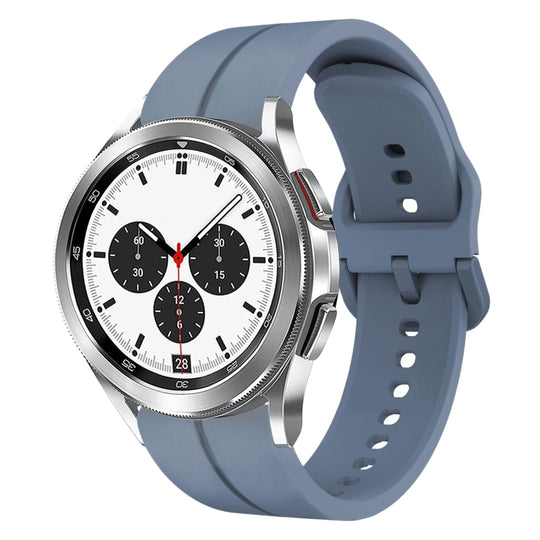 For Samsung  Galaxy Watch 4 Classic 42mm 20mm Loop Silicone Watch Band(Blue)