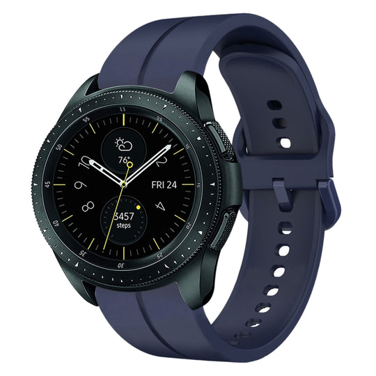 For Samsung Galaxy Watch 42mm 20mm Loop Silicone Watch Band(Navy Blue)