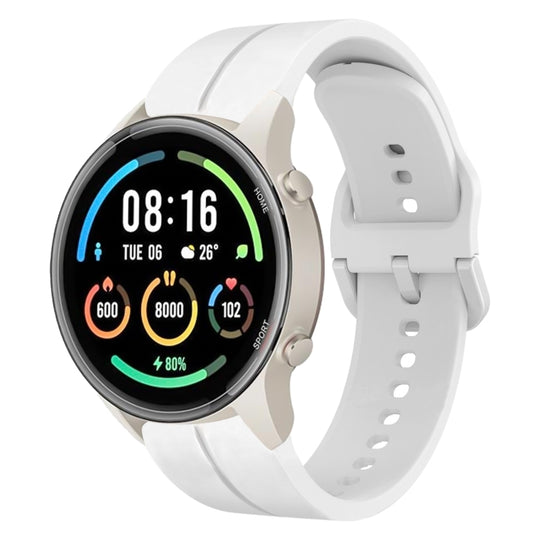 For Xiaomi MI Watch Sport 22mm Loop Silicone Watch Band(White)