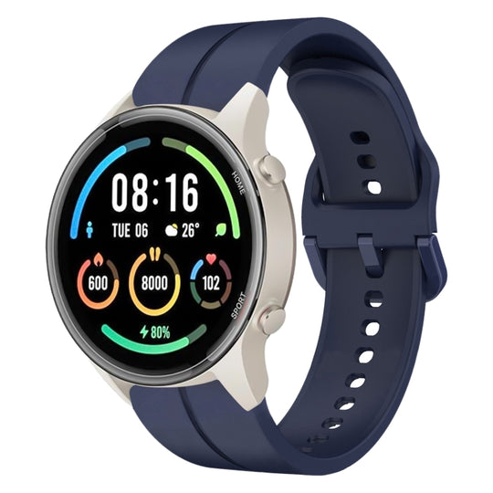 For Xiaomi MI Watch Sport 22mm Loop Silicone Watch Band(Navy Blue)