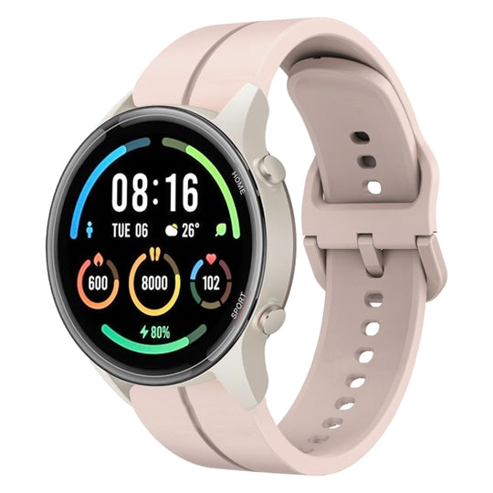 For Xiaomi MI Watch Sport 22mm Loop Silicone Watch Band(Pink)