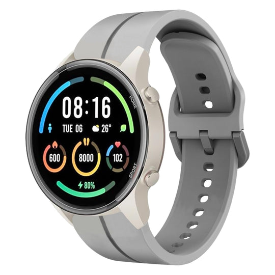For Xiaomi MI Watch Sport 22mm Loop Silicone Watch Band(Grey)