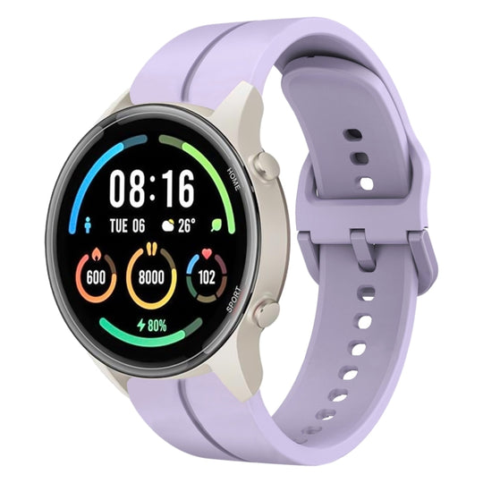 For Xiaomi MI Watch Sport 22mm Loop Silicone Watch Band(Purple)