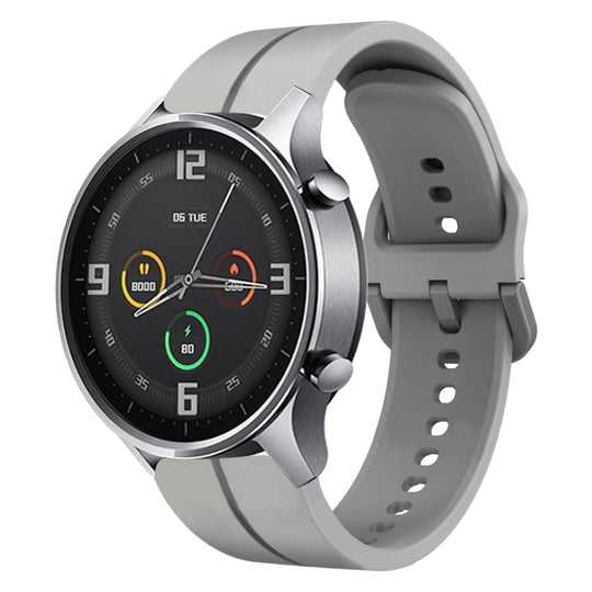 For Xiaomi MI Watch Color 22mm Loop Silicone Watch Band(Grey)