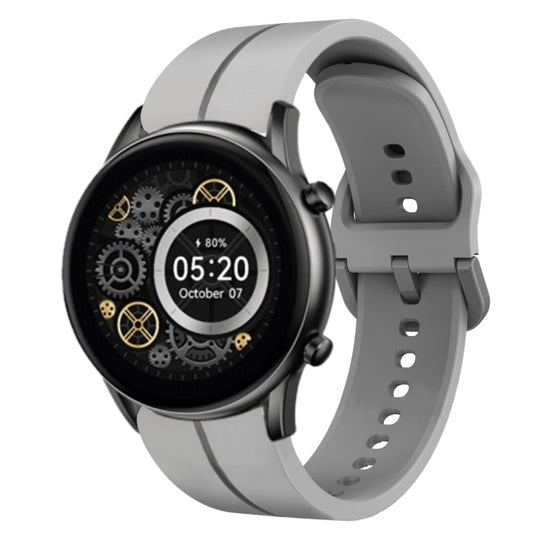 For Xiaomi Haylou RT2 LS10 22mm Loop Silicone Watch Band(Grey)