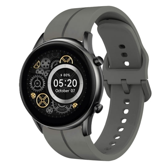 For Xiaomi Haylou RT2 LS10 22mm Loop Silicone Watch Band(Dark Grey)