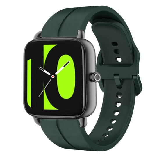 For Xiaomi Haylou RS4 LS12 22mm Loop Silicone Watch Band(Dark Green)