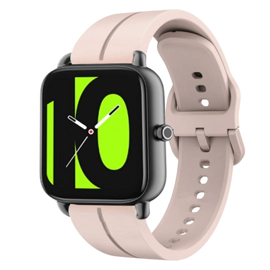 For Xiaomi Haylou RS4 LS12 22mm Loop Silicone Watch Band(Pink)