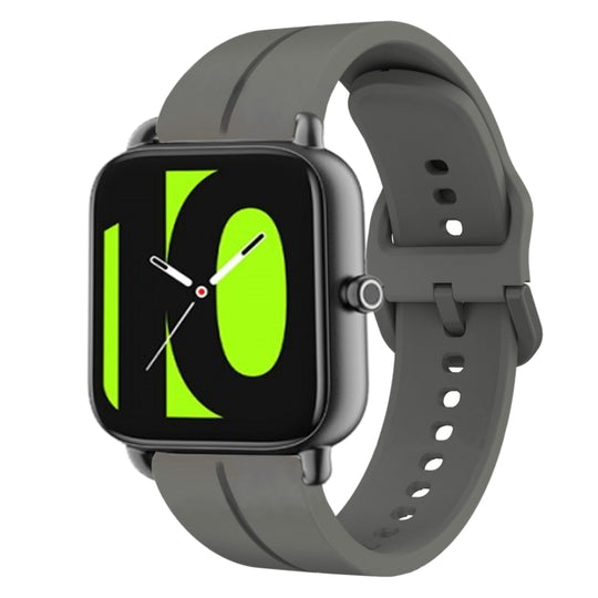 For Xiaomi Haylou RS4 LS12 22mm Loop Silicone Watch Band(Dark Grey)