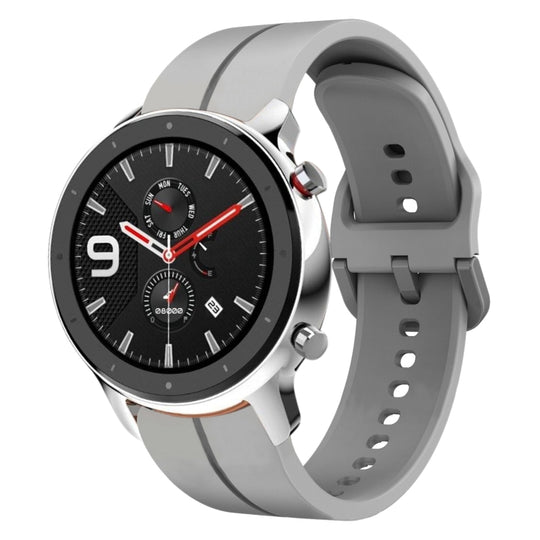 For Amazfit GTR 4 Pro 22mm  Loop Silicone Watch Band(Grey)