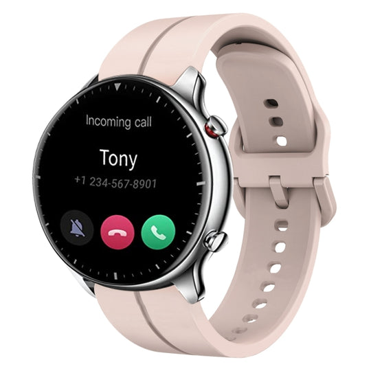 For Amazfit GTR 2 22mm  Loop Silicone Watch Band(Pink)