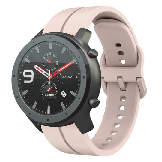 For Amazfit GTR 47mm 22mm  Loop Silicone Watch Band(Pink)