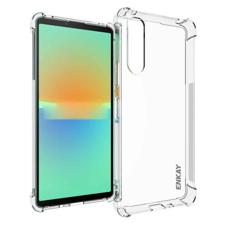 For Sony Xperia 10 V ENKAY Hat-Prince Clear TPU Shockproof Phone Case by ENKAY