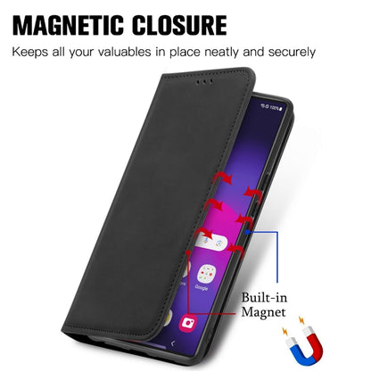 For Samsung Galaxy S25 Ultra 5G Retro Skin Feel Magnetic Leather Phone Case(Black) by buy2fix