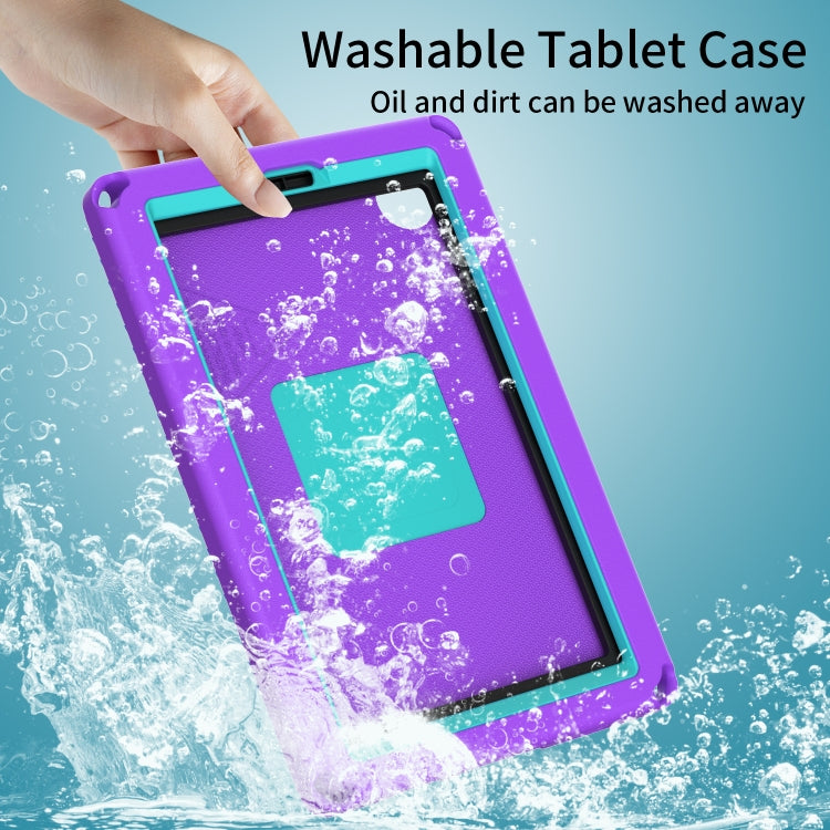 For Samsung Galaxy Tab A7 Lite T220/T225 2020 EVA Hybrid PC Shockproof Tablet Case with Frame(Purple) - Tab A7 Lite T220 / T225 by buy2fix | Online Shopping UK | buy2fix