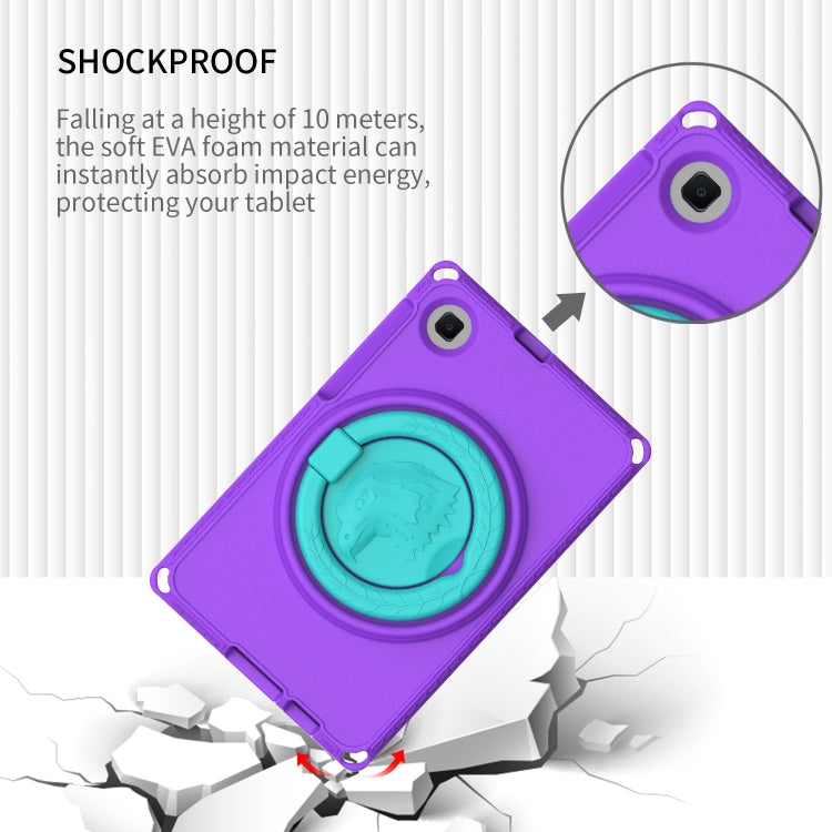 For Samsung Galaxy Tab A7 Lite T220/T225 2020 EVA Hybrid PC Shockproof Tablet Case with Frame(Purple) - Tab A7 Lite T220 / T225 by buy2fix | Online Shopping UK | buy2fix