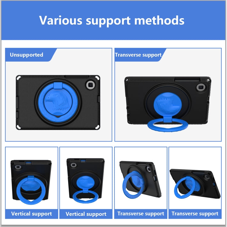 For Samsung Galaxy Tab A 8.0 T290/T295 2019 EVA Hybrid PC Shockproof Tablet Case with Frame(Black) - Other Galaxy Tab PC by buy2fix | Online Shopping UK | buy2fix