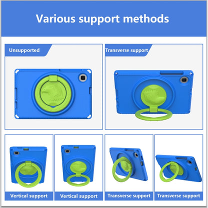 For Samsung Galaxy Tab A 8.0 T290/T295 2019 EVA Hybrid PC Shockproof Tablet Case with Frame(Blue) - Other Galaxy Tab PC by buy2fix | Online Shopping UK | buy2fix